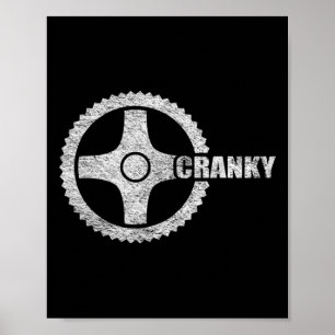 Chagrijnige fietsers fiets rijwiel crank poster