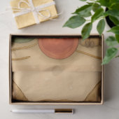 Chagrijnige Franse Kerst Ornamente Vintage Tissuepapier (Geschenk)