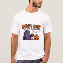 Chagrijnige Geest Grappige Halloween T-Shirt