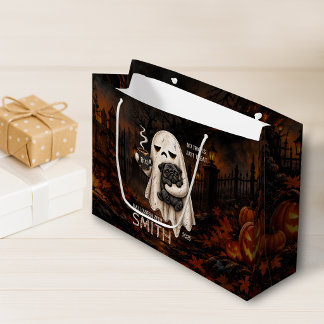 Chagrijnige Geest met Zwarte Pug Hond Meh Hallowee Groot Cadeauzakje