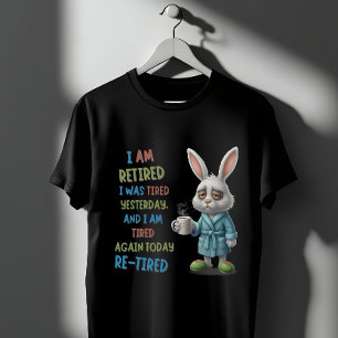 Chagrijnige Gepensioneerde Konijn: Opnieuw Moe Van T-shirt