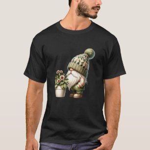 Chagrijnige Gnome Opa Met Bloempot Voor Grappige T T-shirt