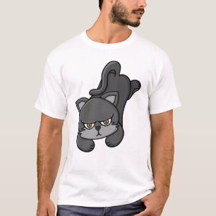 Chagrijnige Grijze Kat T-shirt