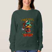 Chagrijnige Groene Eend Kerst Spirit Trui (Voorkant)