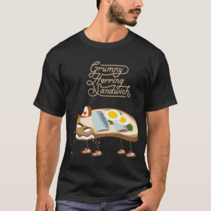 Chagrijnige Haring Sandwich T-shirt