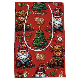 Chagrijnige Hooglandkalkoen & Kerst Gnome Medium Cadeauzakje