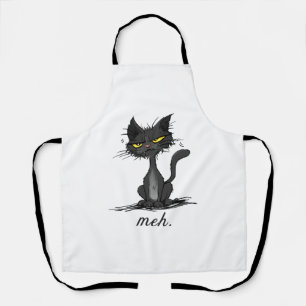 CHAGRIJNIGE KAT - Grappige Meh Kat - Gekke Katten Schort