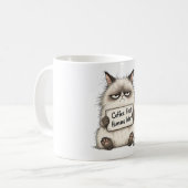 Chagrijnige Kat Koffiemok (Voorkant links)