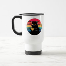 Chagrijnige Kat Koffiemok – Grappige Retro Vintage