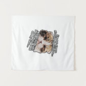 Chagrijnige kat meme voor kattenbezitters en katte wandkleed (Voorkant (horizontaal))