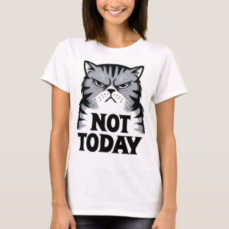 Chagrijnige Kat Niet Vandaag T-shirt