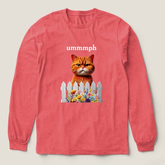 Chagrijnige Kat uuuumph Tri-Blend Shirt (Voorkant)
