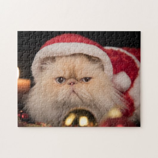 Chagrijnige Katten Santa Legpuzzel (Horizontaal)