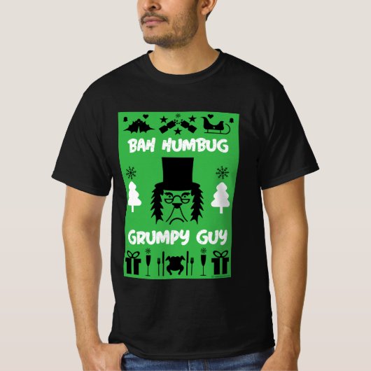 Chagrijnige kerst T-shirt (Voorkant)