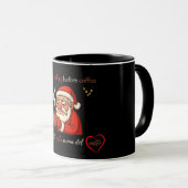 Chagrijnige Kerstman Caffè Stemming Mok (Voorkant rechts)