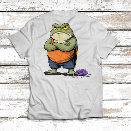 Chagrijnige Kikker Grappige Tekenfilm Kikker T-shirt
