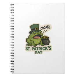 Chagrijnige Kikker St.Patrick's Dag Notitieboek