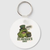 Chagrijnige Kikker St.Patricksdag Sleutelhanger (Voorkant)