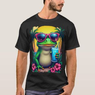 Chagrijnige Kikker Y2K Flip Telefoon Slushie Vapor T-shirt