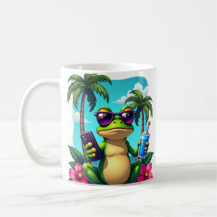 Chagrijnige Kikker Y2K Vaporwave Tropische Retro G Koffiemok