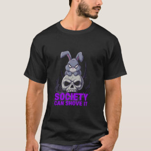Chagrijnige Konijn DE MAATSCHAPPIJ KAN OPREZEN Ops T-shirt