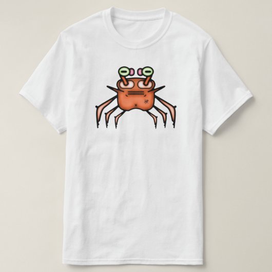 Chagrijnige Krab Funny T-Shirt (Design voorkant)