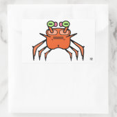 Chagrijnige Krab Grappige Sticker (Tas)