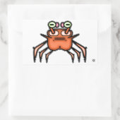 Chagrijnige Krab Grappige Sticker (Tas)