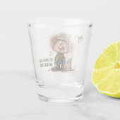 Chagrijnige Leprechaun Shotglas Shot Glas (Achterkant)