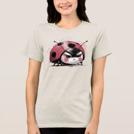 Chagrijnige lieveheersbeestje Tri-Blend shirt