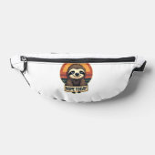 Chagrijnige Luiaard Vintage Grappig Retro Shirt On Heuptasje (Liggend)