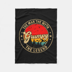 Chagrijnige mythe legend vintage retro kunstwerk fleece deken