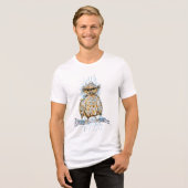 Chagrijnige Natte Uil Tri-Blend Shirt (Voorkant volledig)