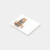 Chagrijnige Oranje Kat in de Regen Post-it® Notes (Schuin)
