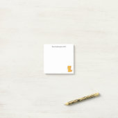 Chagrijnige Oranje Lapjeskat Aangepaste Tekst Post-it® Notes (Op bureau)