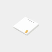 Chagrijnige Oranje Lapjeskat Aangepaste Tekst Post-it® Notes (Schuin)
