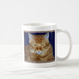 Chagrijnige Oranje Maine Coon Koffiemok