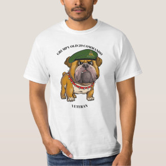 Chagrijnige Oude 29 Commando Royal Artillery Veter T-shirt