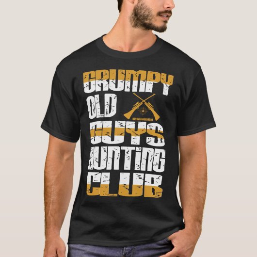 chagrijnige oude jongens jacht club houding gesche t-shirt (Voorkant)