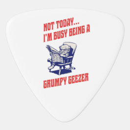 Chagrijnige ouwe kerel gitaar plectrum 