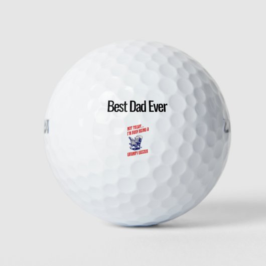 Chagrijnige ouwe kerel golfballen (Voorkant)