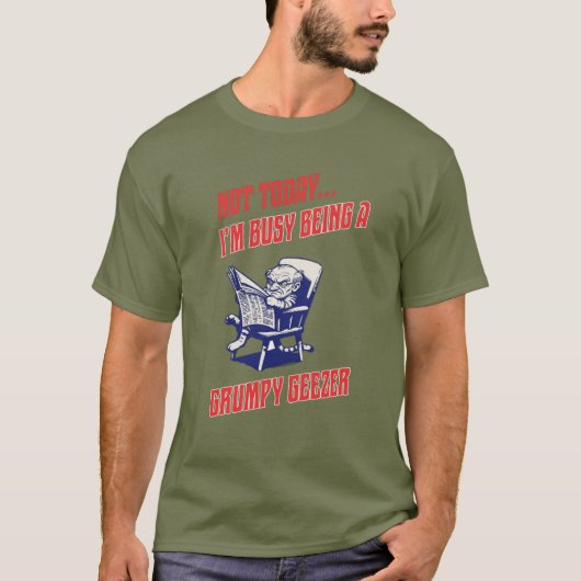 Chagrijnige ouwe kerel t-shirt (Voorkant)