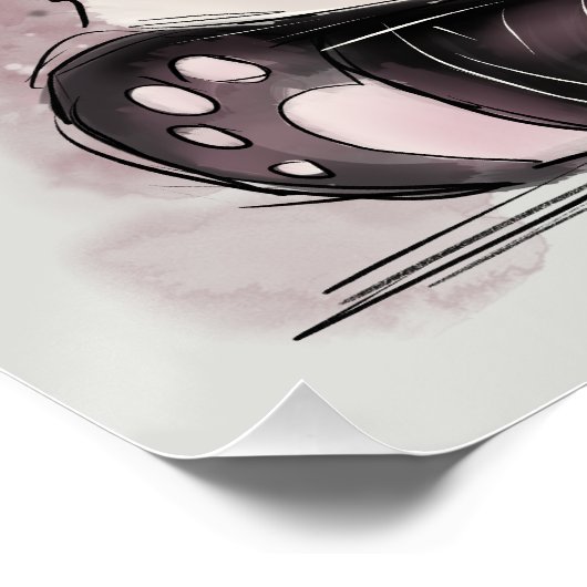 Chagrijnige Panda Perfect Poster (Hoek)