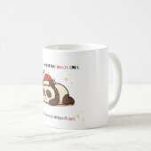 Chagrijnige Pandakerstbeker Koffiemok (Voorkant rechts)