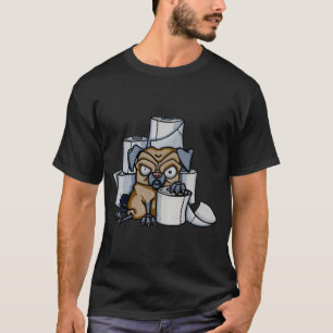 Chagrijnige Pug met de tekst "Good Vibes" T-shirt