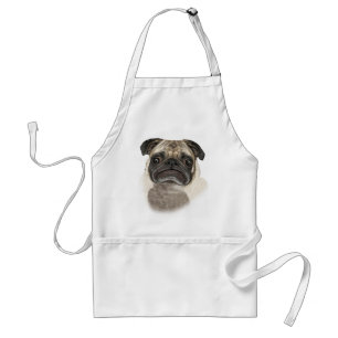 Chagrijnige Puggy Cadeaus Standaard Schort