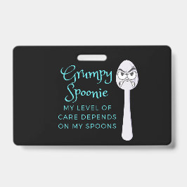 Chagrijnige Spoonie Badge