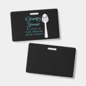 Chagrijnige Spoonie  Badge (Voor- en achterkant)