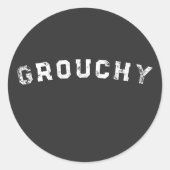 Chagrijnige Stemming Grappige Citaat Sticker (Voorkant)