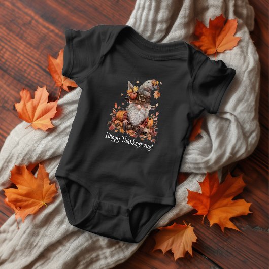 Chagrijnige Thanksgiving-kabouter Romper
